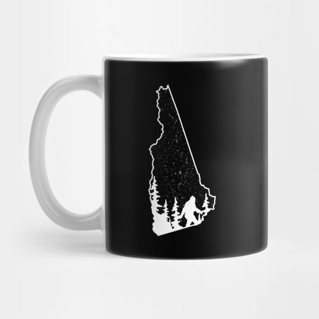 New Hampshire Bigfoot Gift by Tesszero